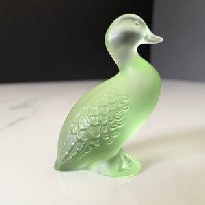Happy Duck in Light Green by Lalique